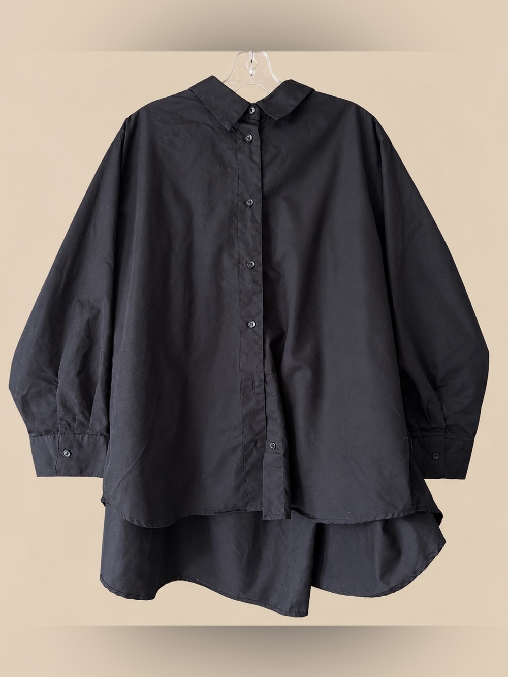 Minimalist Boxy Oversize Lane Bryant Plus Size Button Down 1X